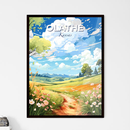 Olathe, Kansas, A Poster of a landscape with a path and trees and flowers Default Title
