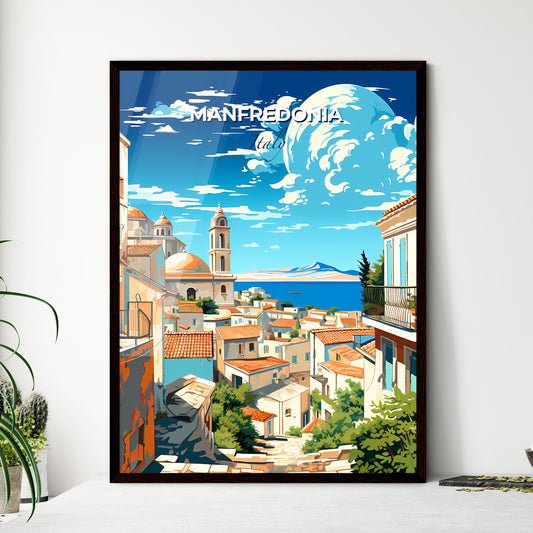 Manfredonia, Italy, A Poster of a city with a body of water Default Title