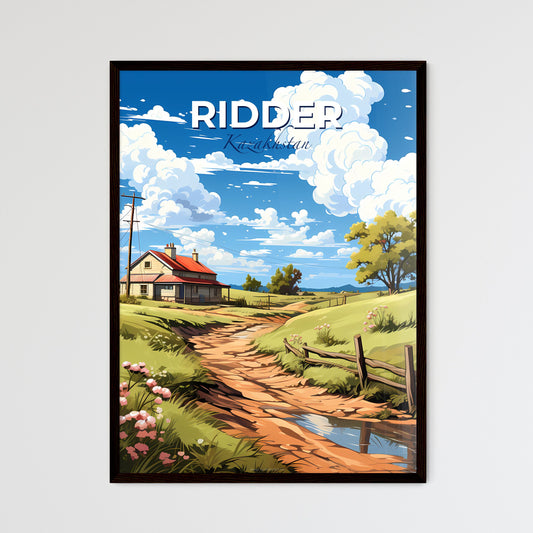 Ridder, Kazakhstan, A Poster of a house in a field Default Title
