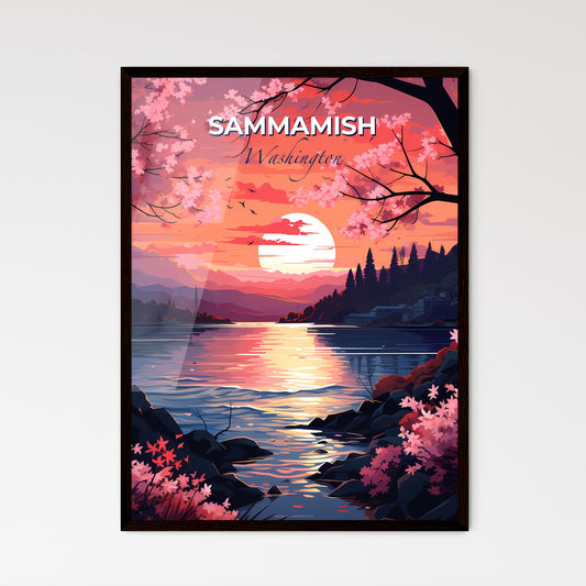 Sammamish, Washington, A Poster of a sunset over a lake Default Title