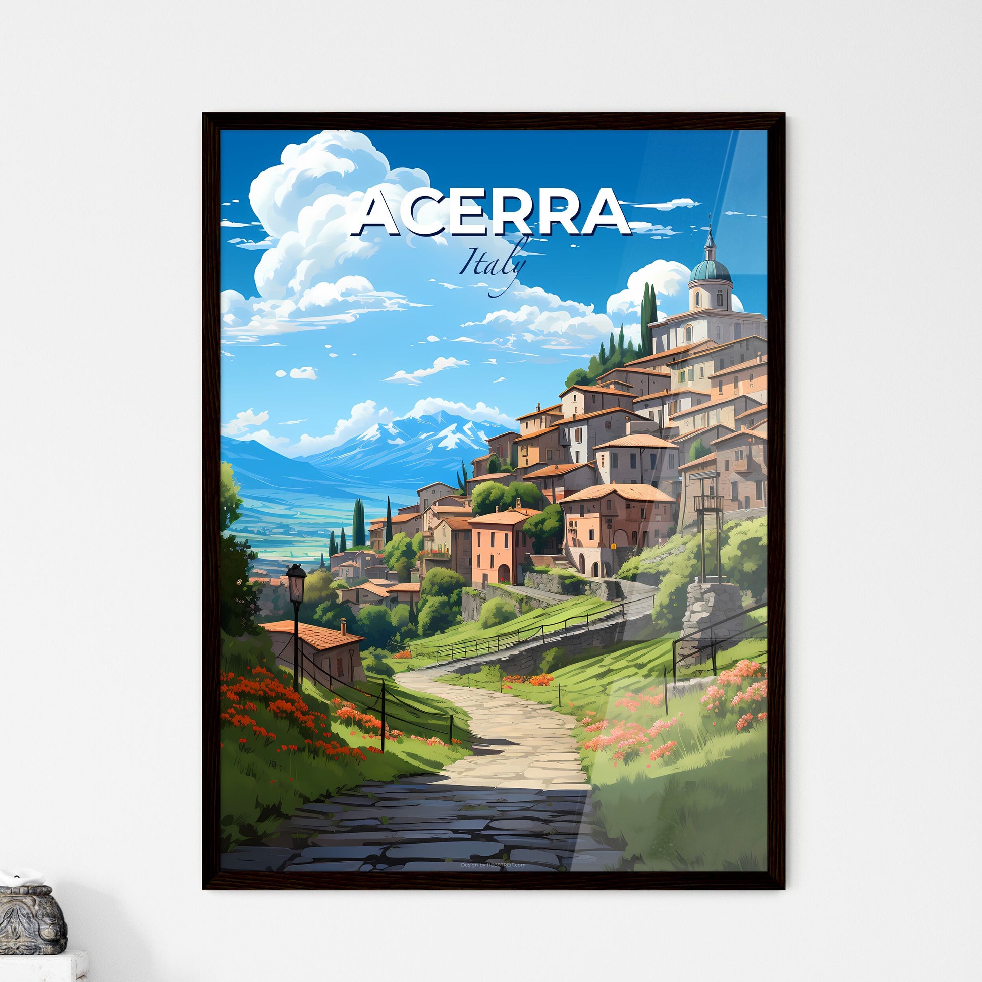 Acerra, Italy, A Poster of a road leading to a town Default Title