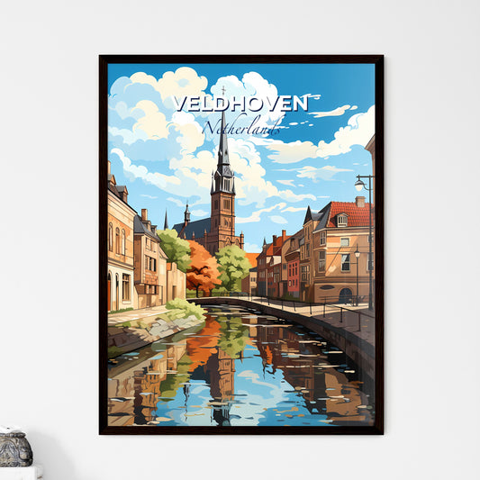 Veldhoven, Netherlands, A Poster of a river running through a city Default Title
