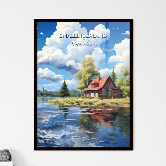 Smallingerland, Netherlands, A Poster of a house on the water Default Title