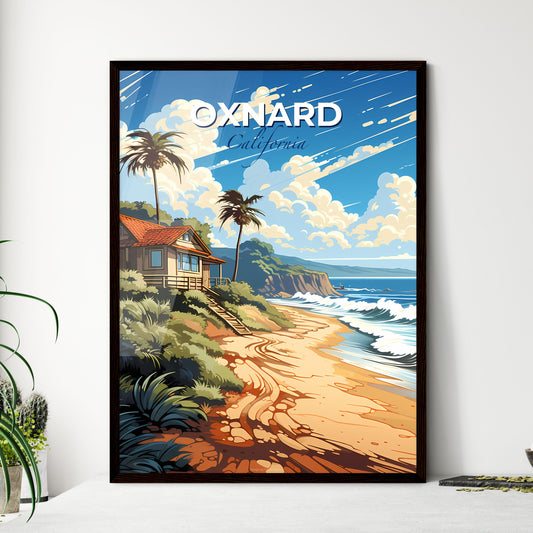 Oxnard, California, A Poster of a house on a beach Default Title