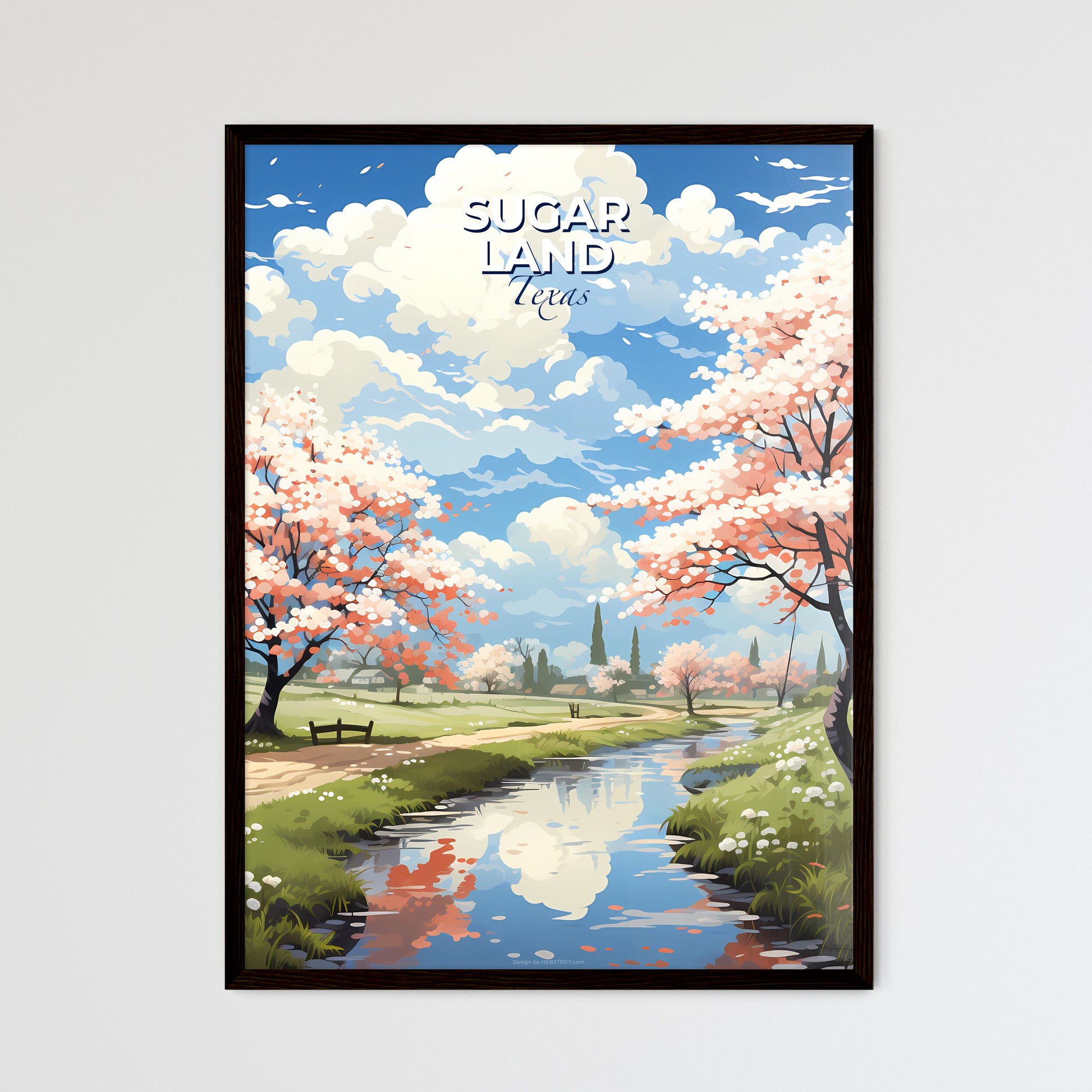 Sugar Land, Texas, A Poster of a river running through a park Default Title