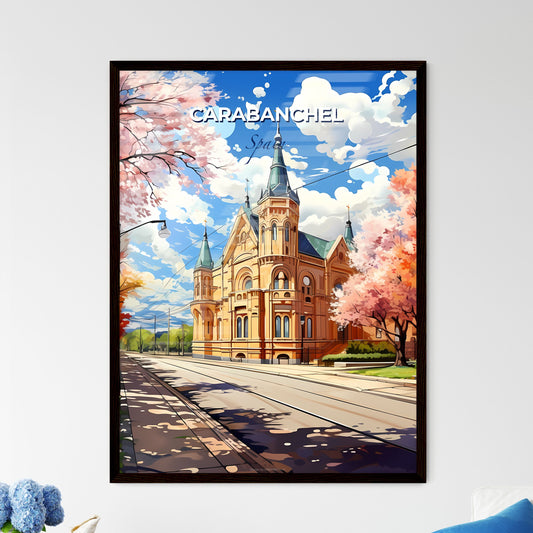 Carabanchel, Spain, A Poster of a building with trees around it Default Title