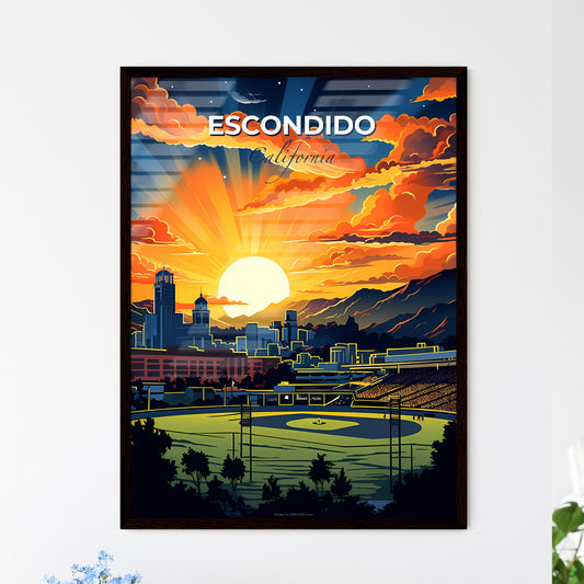 Escondido, California, A Poster of a sunset over a city Default Title