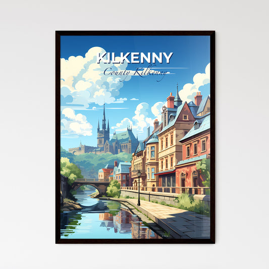 Kilkenny, County Kilkenny, A Poster of a river with a bridge and buildings in the background Default Title