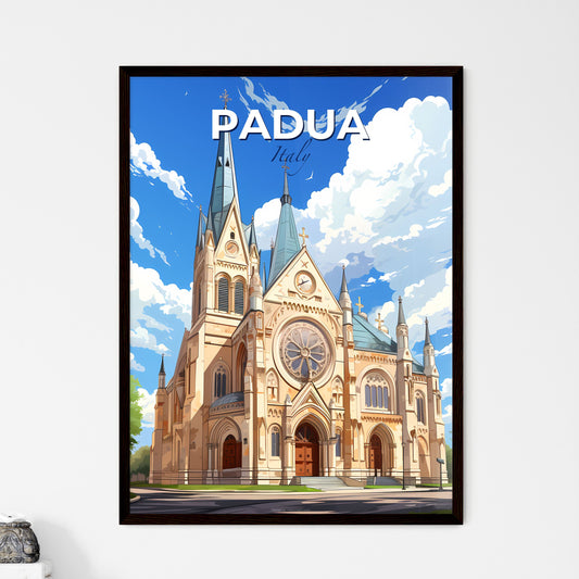 Padua, Italy, A Poster of a large building with a clock on it Default Title