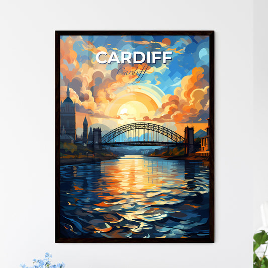 Cardiff, Cardiff, A Poster of a bridge over a river Default Title