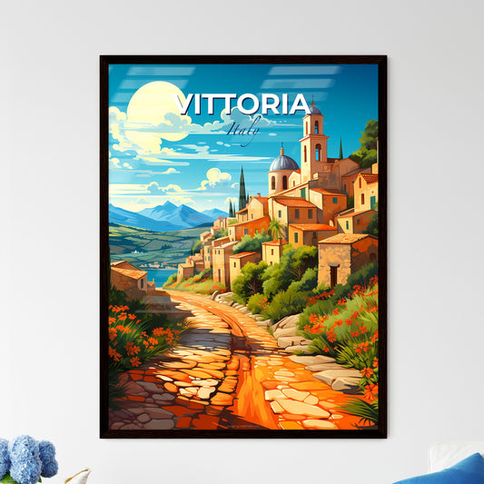 Vittoria, Italy, A Poster of a road leading to a village Default Title