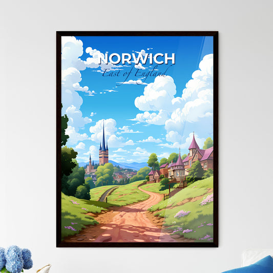 Norwich, East of England, A Poster of a road leading to a village Default Title