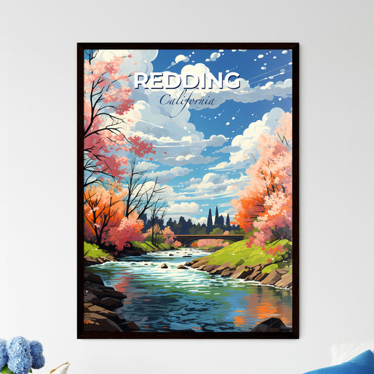 Redding, California, A Poster of a river running through a forest Default Title