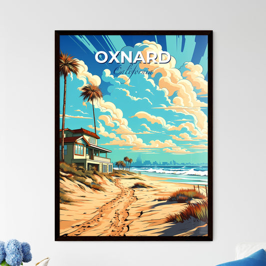 Oxnard, California, A Poster of a house on a beach Default Title