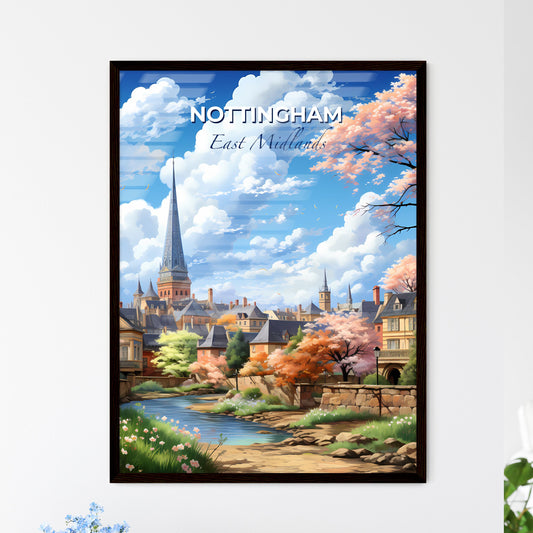 Nottingham, East Midlands, A Poster of a river running through a city Default Title