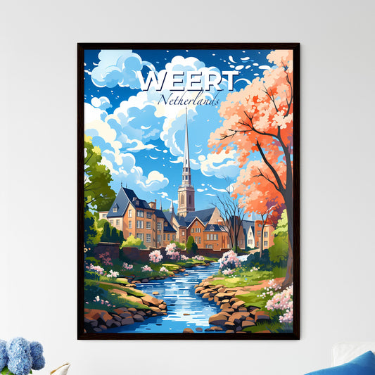 Weert, Netherlands, A Poster of a river running through a town Default Title