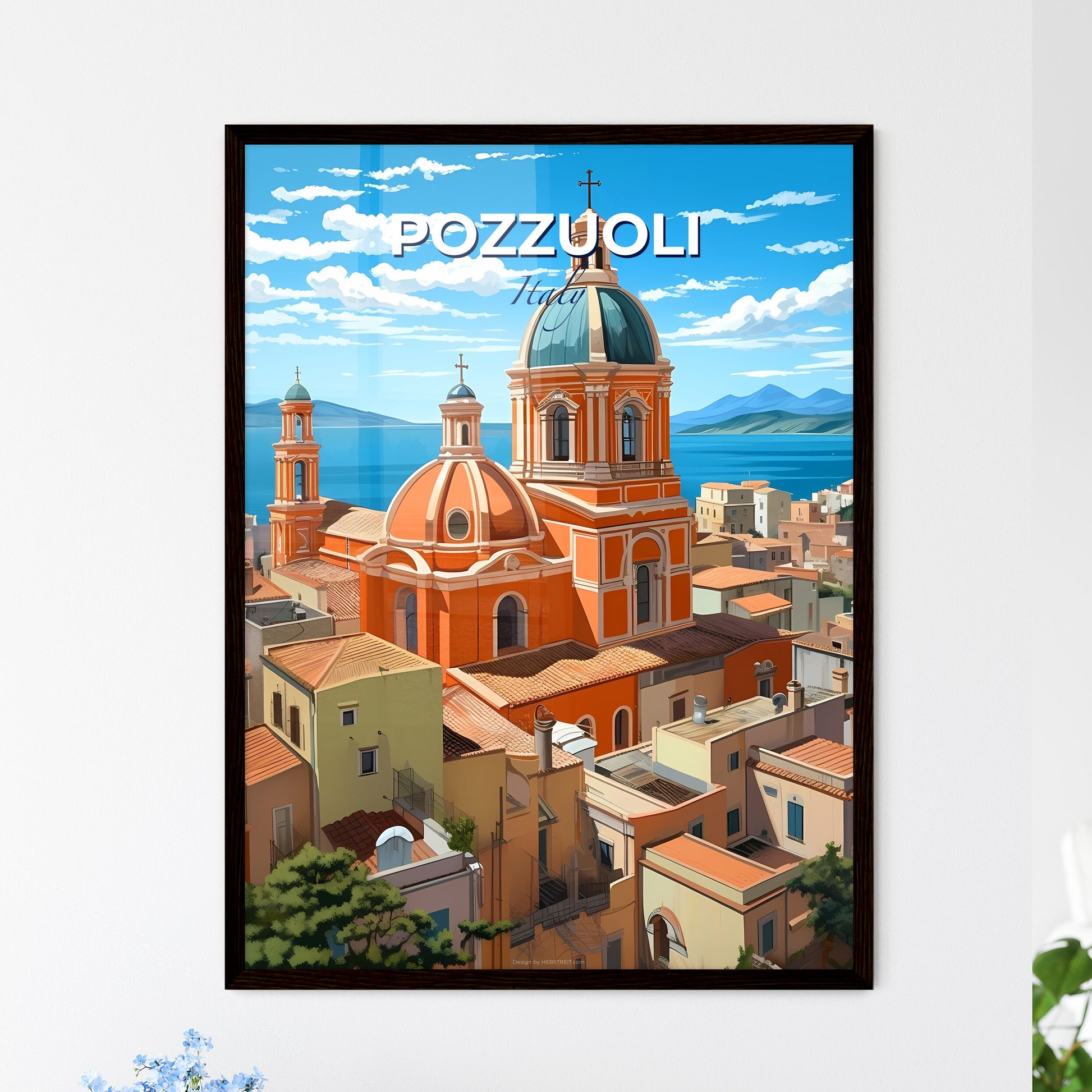Pozzuoli, Italy, A Poster of a building with a dome and a dome on top Default Title