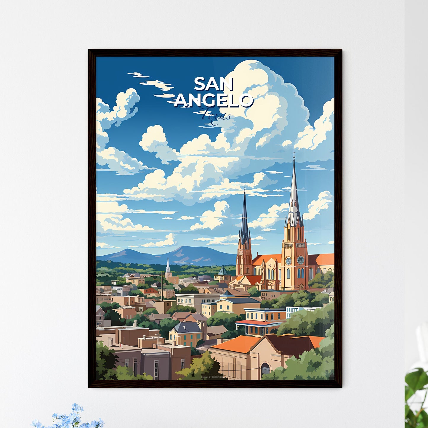 San Angelo, Texas, A Poster of a church in a city Default Title