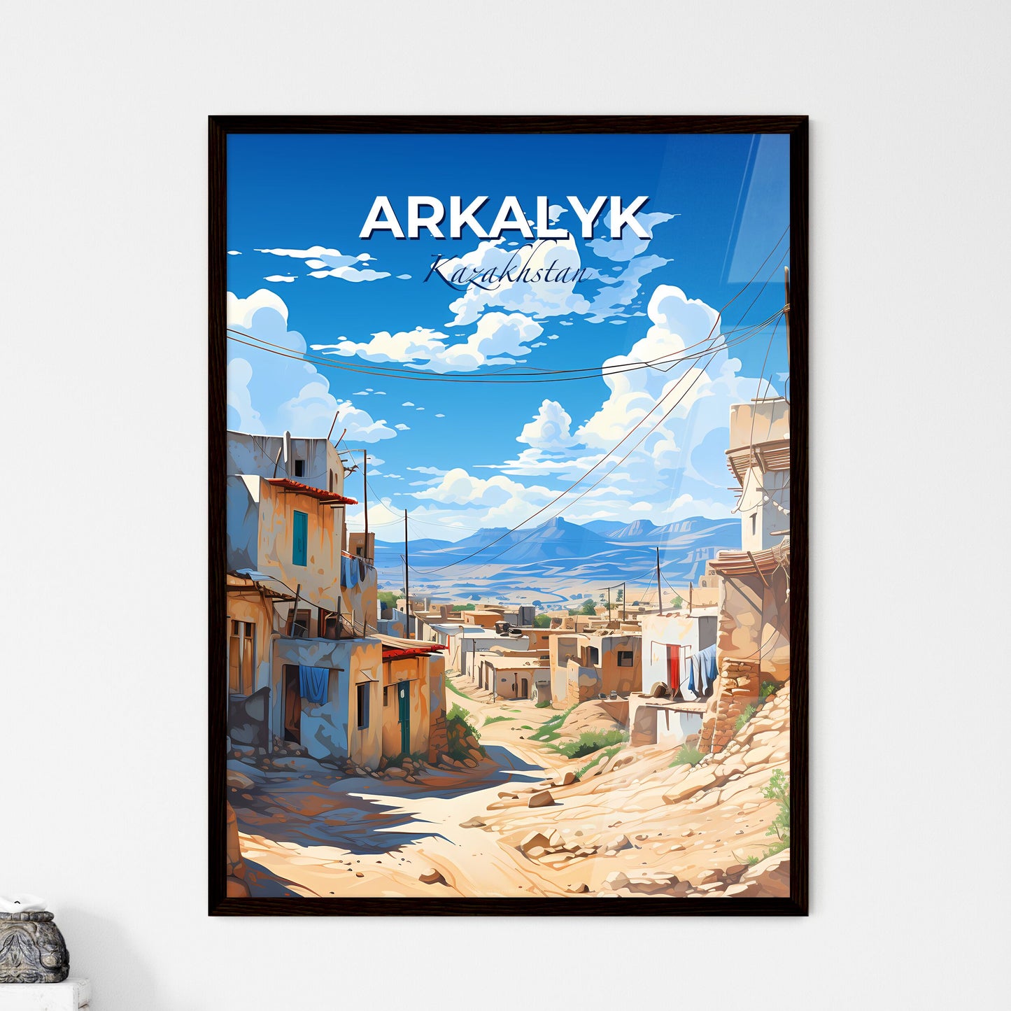Arkalyk, Kazakhstan, A Poster of a village in the desert Default Title