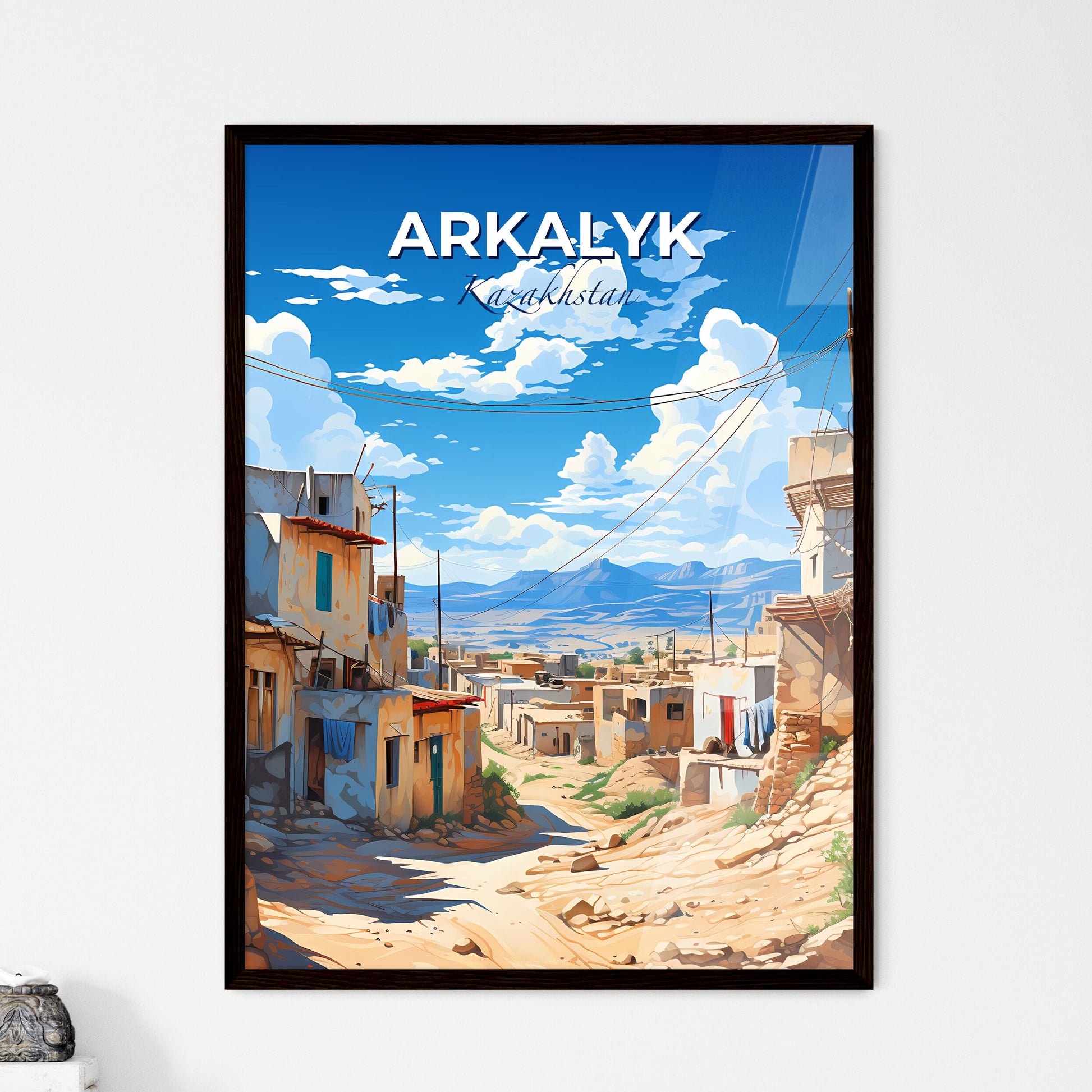 Arkalyk, Kazakhstan, A Poster of a village in the desert Default Title