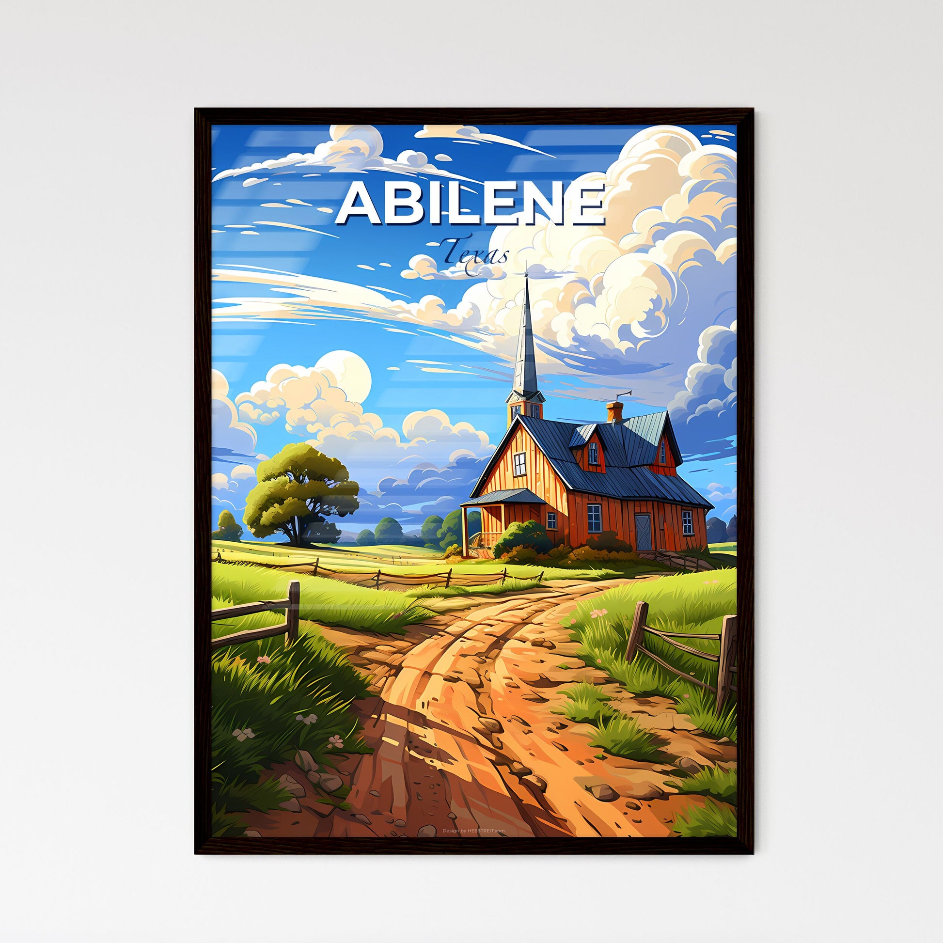 Abilene, Texas, A Poster of a house in a field Default Title