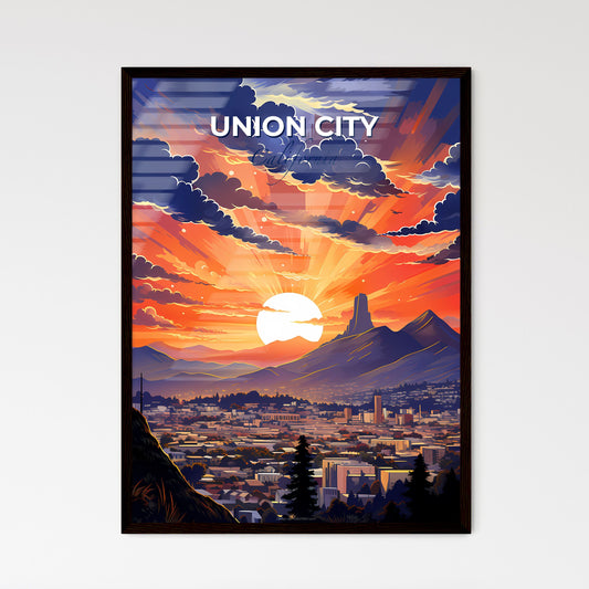 Union City, California, A Poster of a sunset over a city Default Title