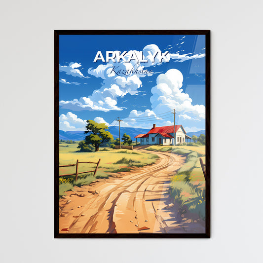 Arkalyk, Kazakhstan, A Poster of a dirt road leading to a house Default Title