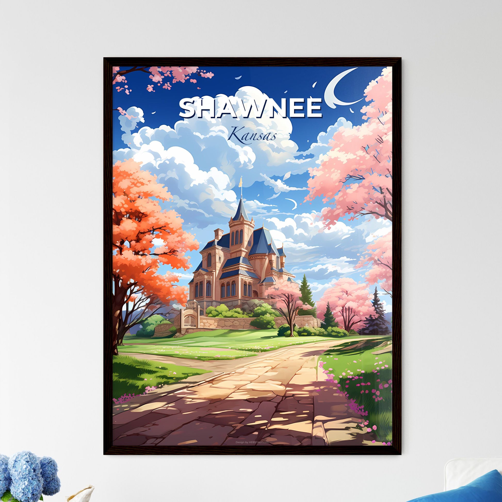 Shawnee, Kansas, A Poster of a castle with trees and a path Default Title