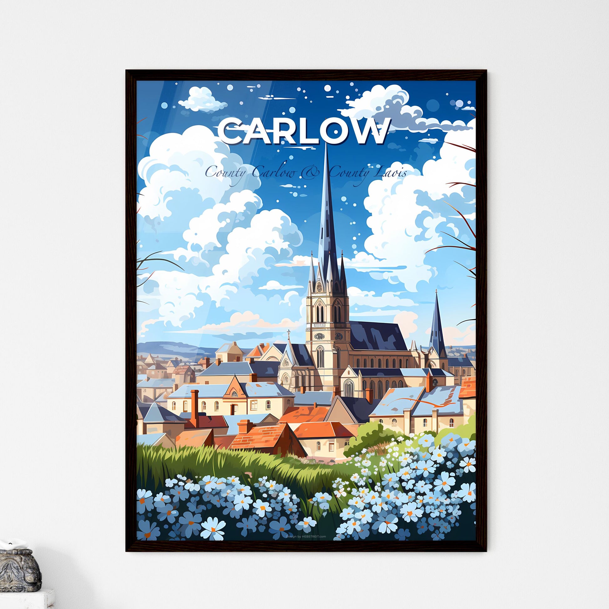 Carlow, County Carlow & County Laois, A Poster of a church in a city Default Title