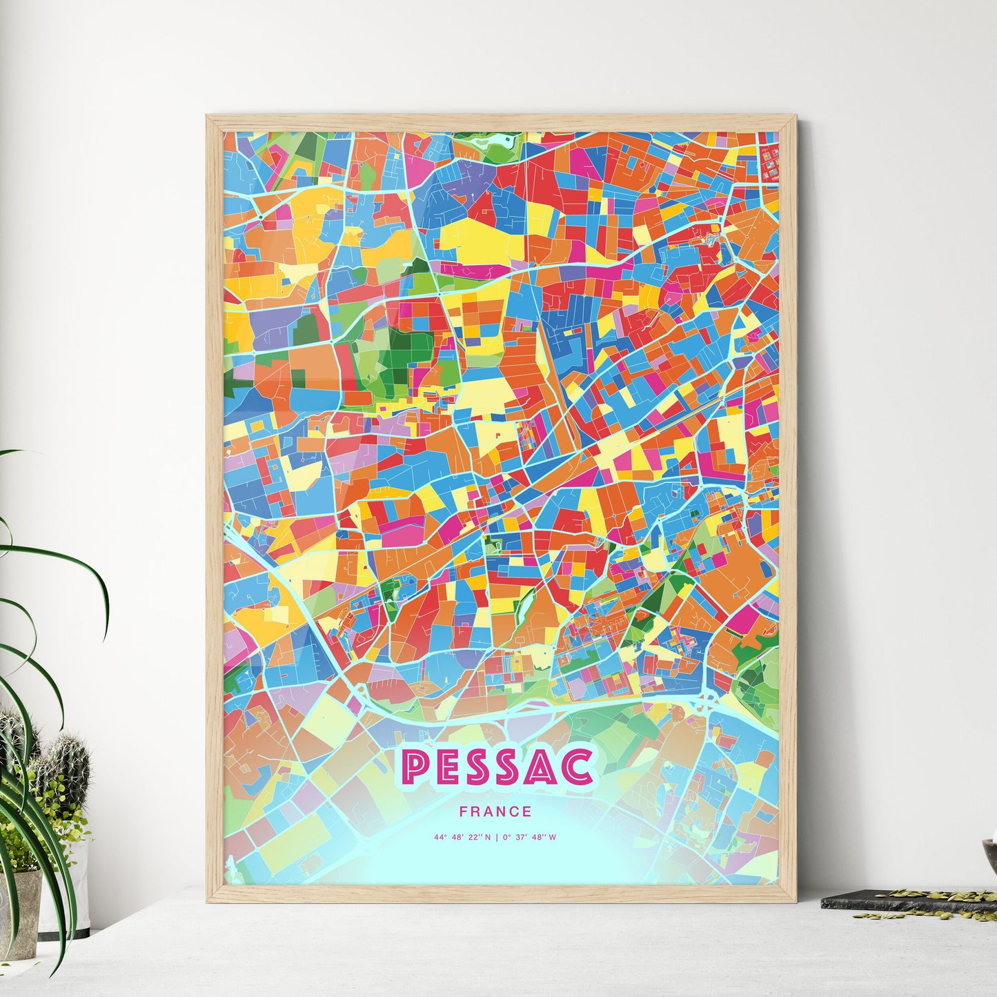 Colorful Pessac France Fine Art Print Crazy Colors