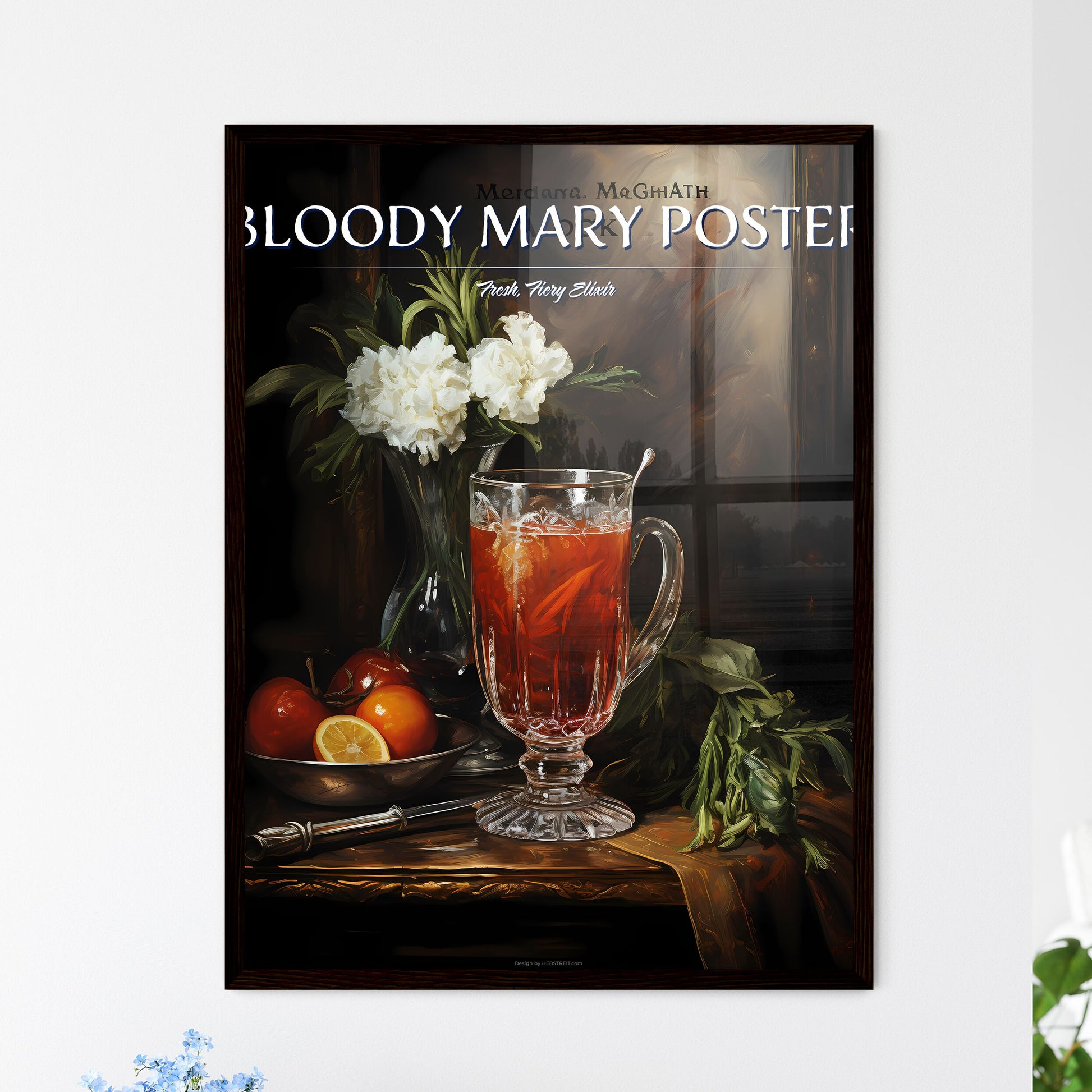 Bloody Mary Cocktail - A Glass Of Liquid And Flowers Default Title