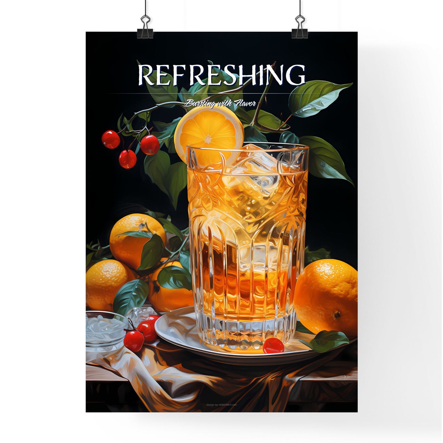 Campari And Soda - A Glass Of Ice Tea With Oranges And Cherries Default Title