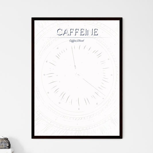 Coffee Time Poster - A Clock With Numbers And Lines Default Title