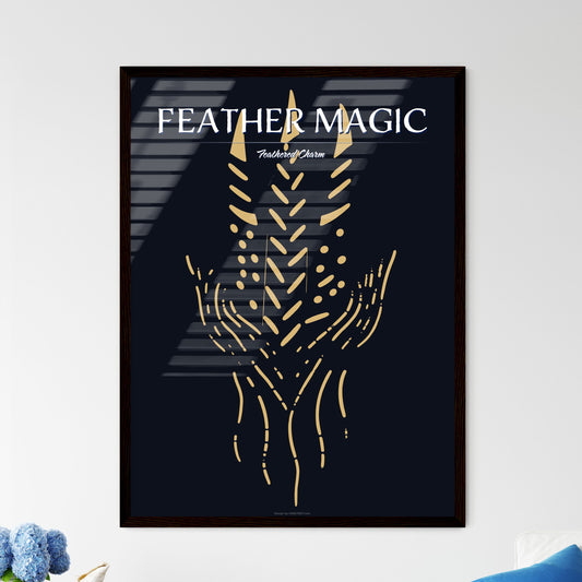 Hamsa Hands Poster - A Drawing Of A Feather Default Title