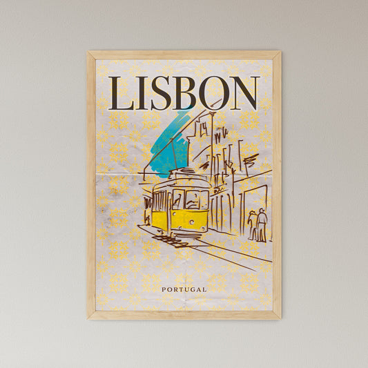 Lisbon Art Sketch Poster