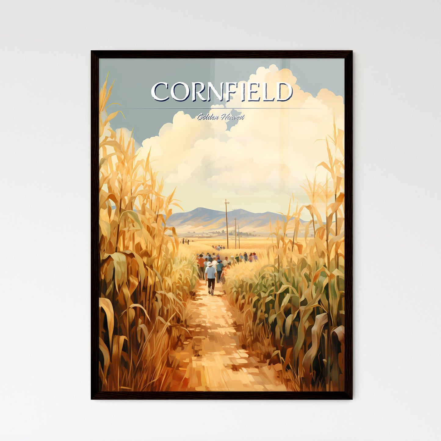 In The South - A Group Of People Walking Through A Field Of Corn Default Title