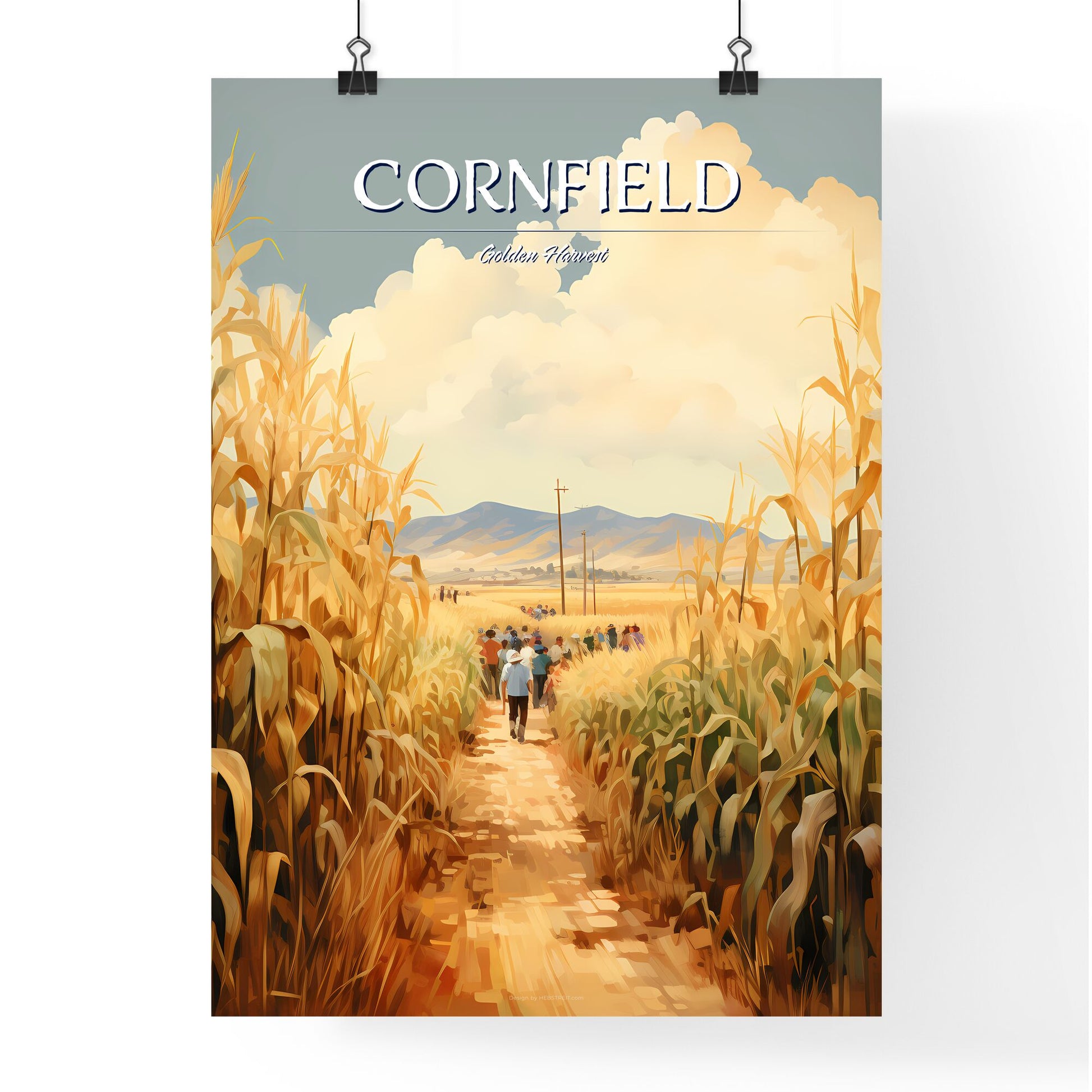 In The South - A Group Of People Walking Through A Field Of Corn Default Title