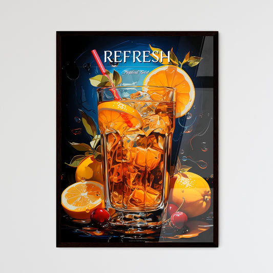 Long Island Iced Tea - A Glass Of Ice Tea With Oranges And Cherries Default Title