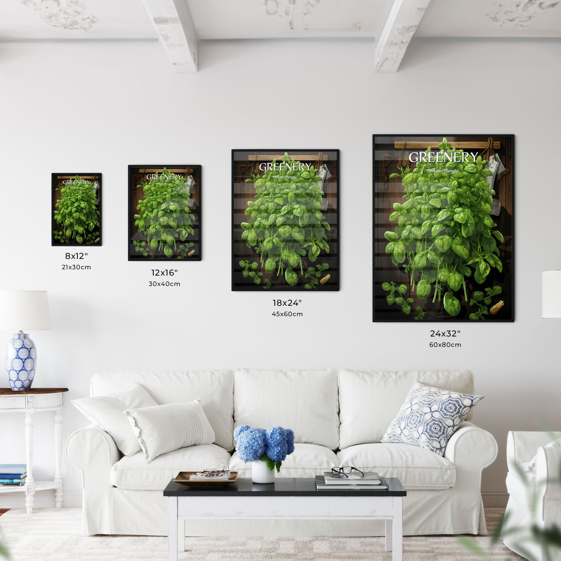 Oregano With Inscription - A Green Plant On A Wooden Wall Default Title