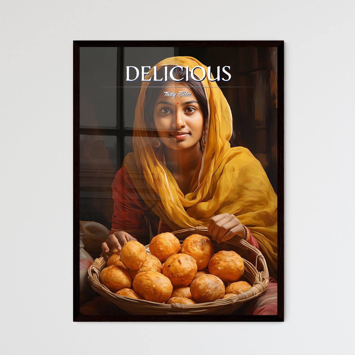 Pani Purialso Known As Golgappa And Puchka - A Woman Holding A Basket Of Food Default Title