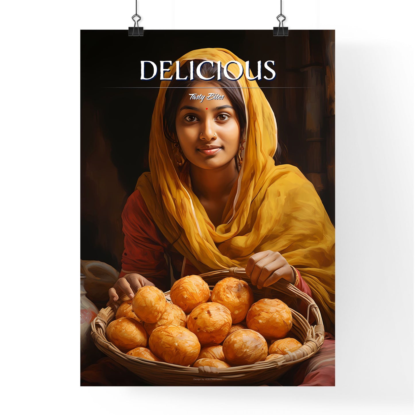 Pani Purialso Known As Golgappa And Puchka - A Woman Holding A Basket Of Food Default Title