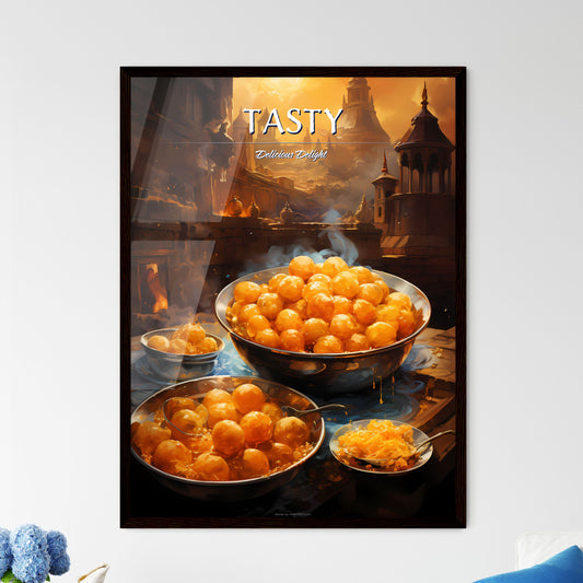 Pani Purialso Known As Golgappa And Puchka - A Bowl Of Orange Balls In A Bowl Default Title