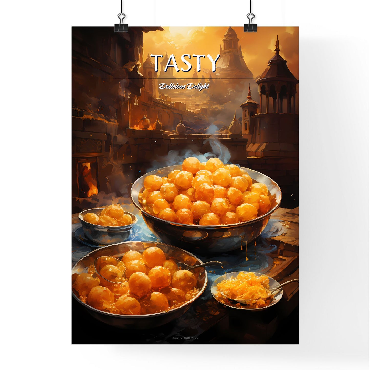 Pani Purialso Known As Golgappa And Puchka - A Bowl Of Orange Balls In A Bowl Default Title