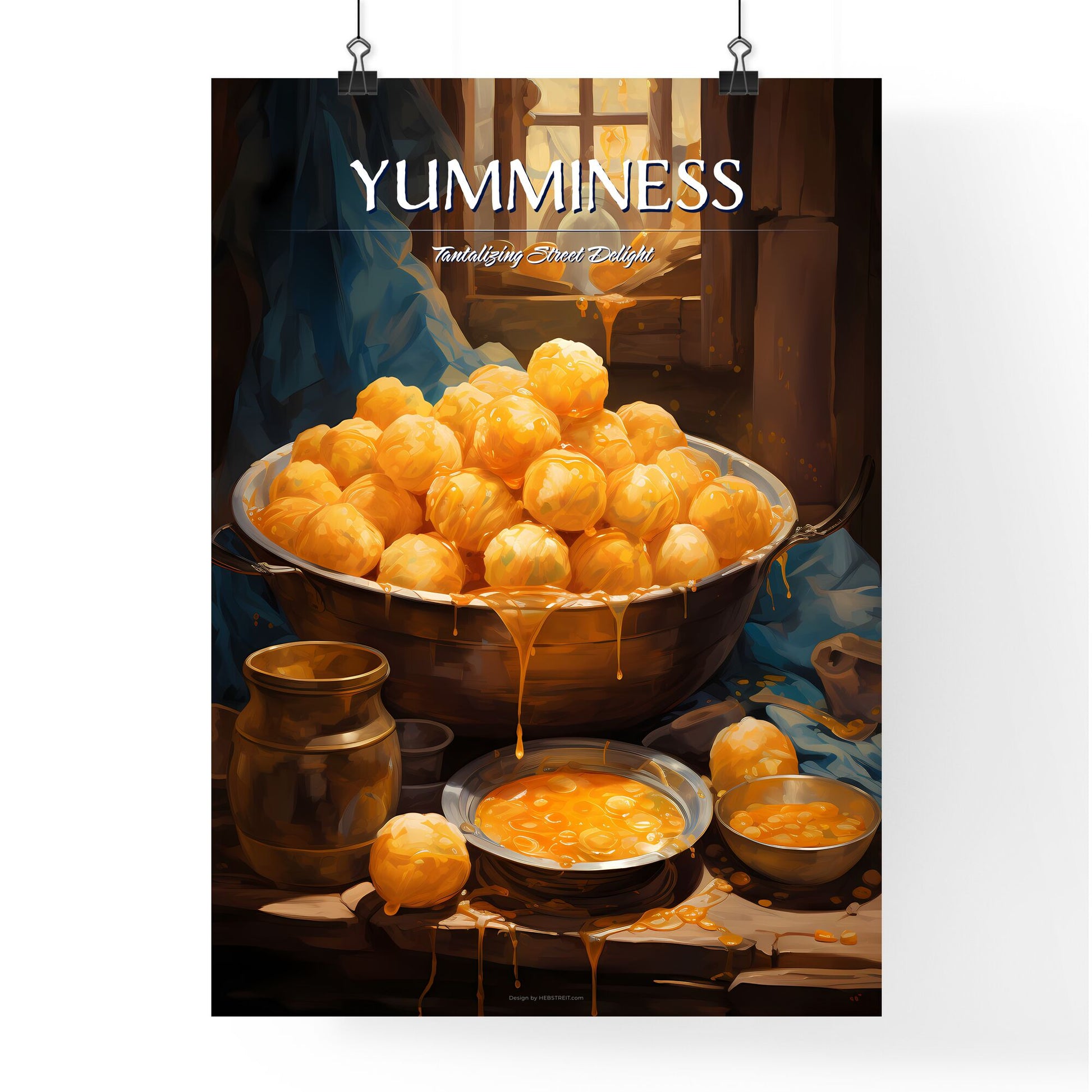 Pani Purialso Known As Golgappa And Puchka - A Bowl Of Orange Balls Default Title