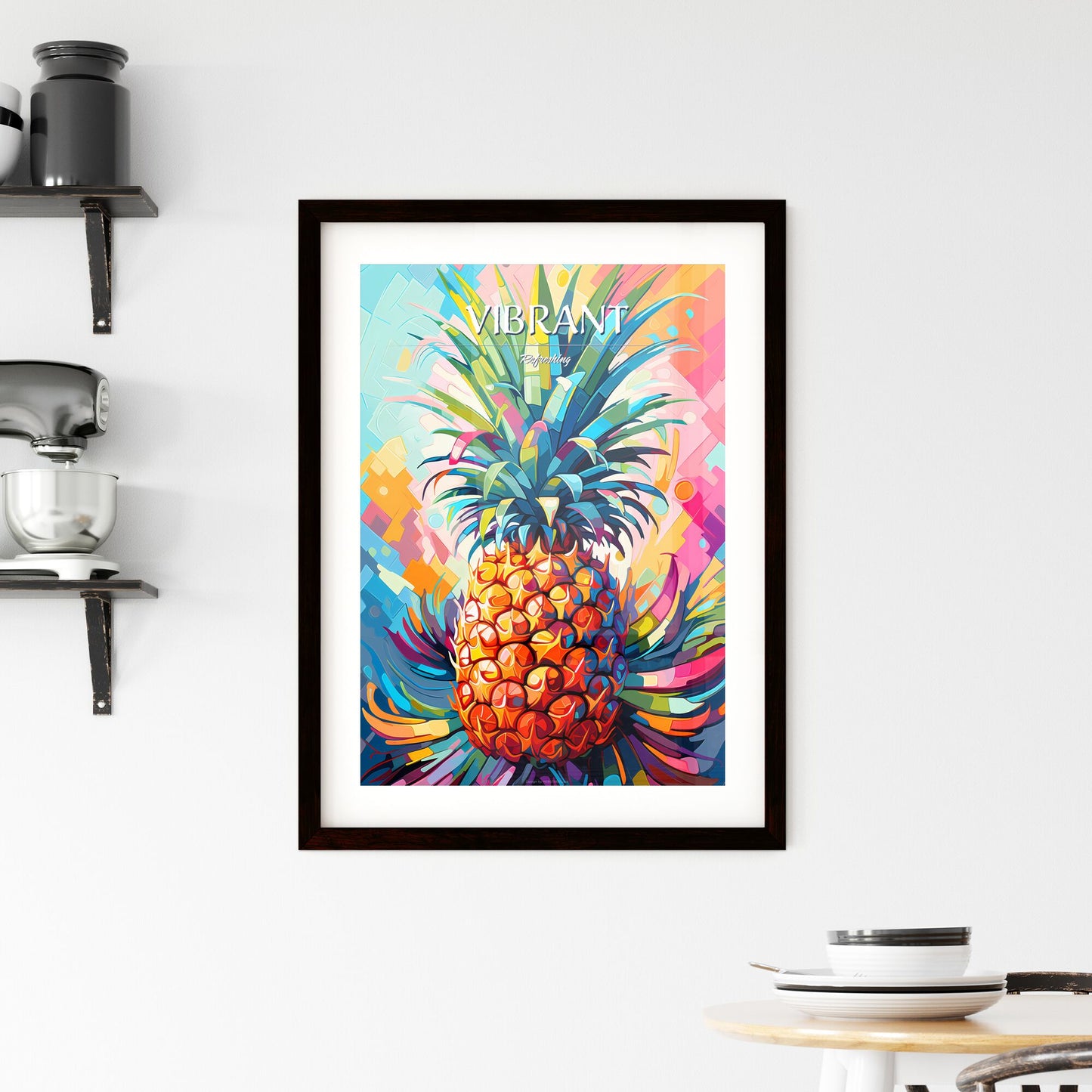 Pineapple Mimosa - A Colorful Pineapple With A Colorful Background Default Title