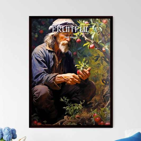 Planting An Apple Tree In The Garden - A Man Picking Up A Fruit Default Title