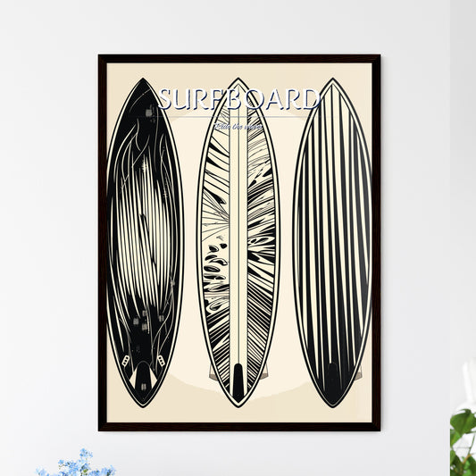 Surfboard Poster - A Group Of Surfboards With Designs Default Title