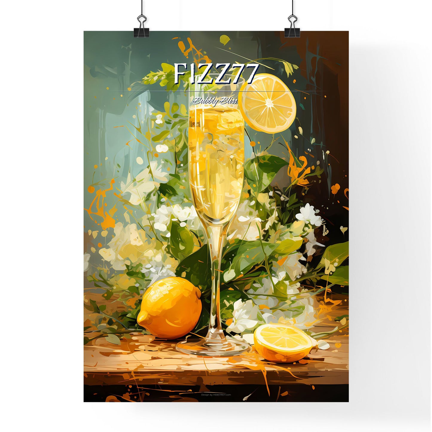 The French 77 Cocktail Is A Bubbly Mix - A Glass Of Champagne With A Lemon Slice Default Title