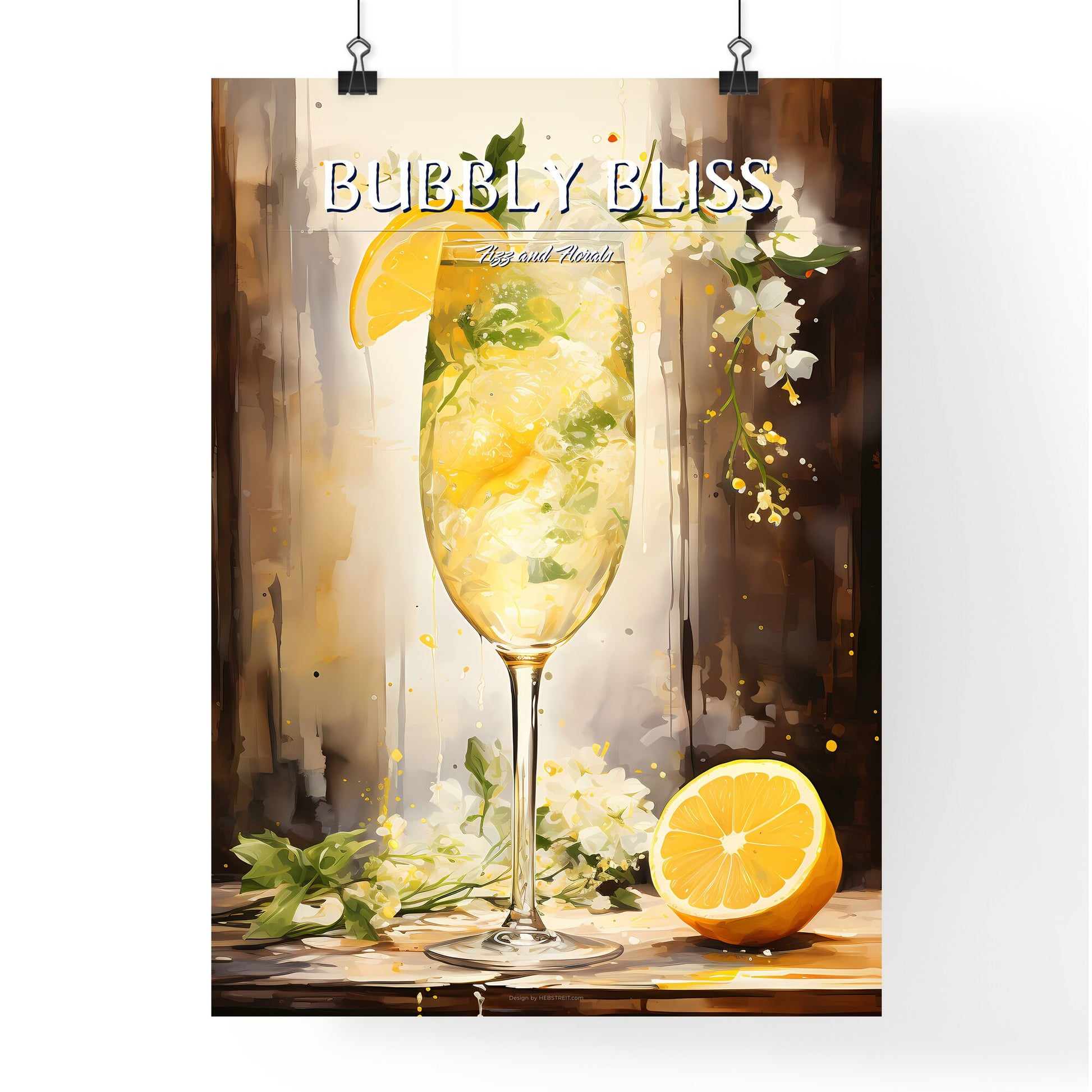 The French 77 Cocktail Is A Bubbly Mix - A Glass Of Lemonade With Flowers And Lemon Slices Default Title