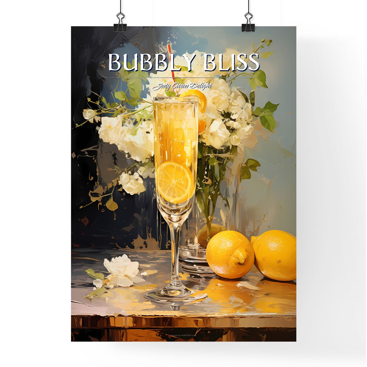 The French 77 Cocktail Is A Bubbly Mix - A Glass Of Champagne With Lemons And Flowers Default Title